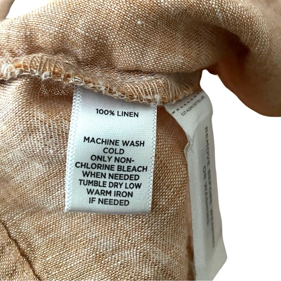 Loft Lou & Grey Women’s Jacket Small 100% Linen Moto Lightweight Blush Coral - Picture 7 of 9